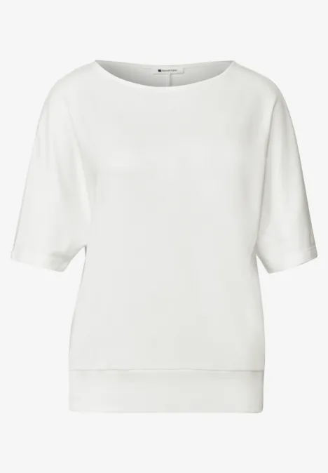 Basic shirt with bottom Off white  Vit jerseytop