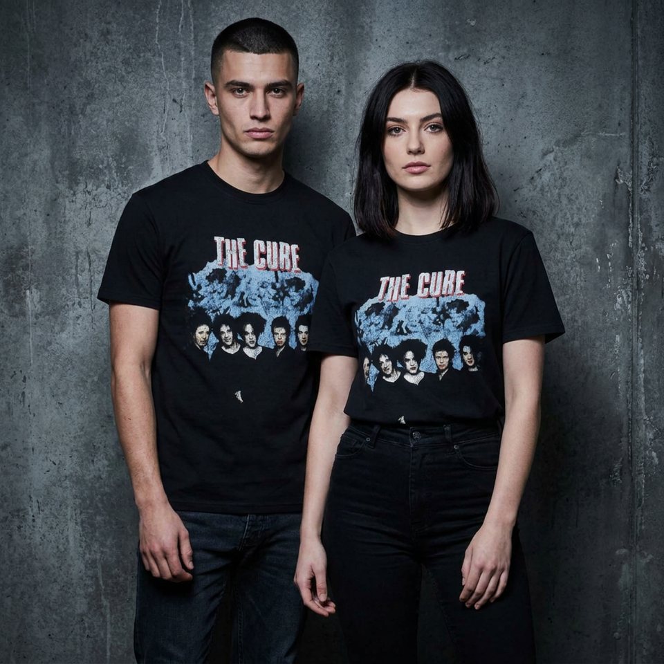The Cure Unisex Premium  T-shirt: Swing Tour '96 (Sort) (Bagudtryk)