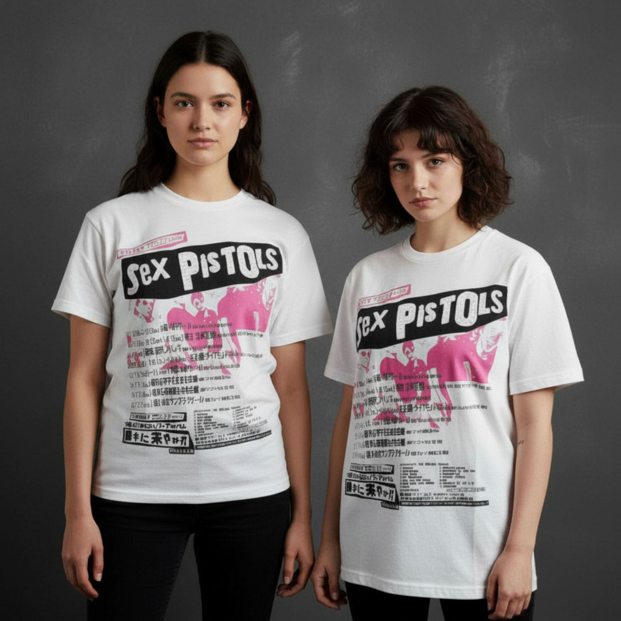 The Sex Pistols Premium Oversize Dame T-shirt: Filthy Lucre (Naturhvid)