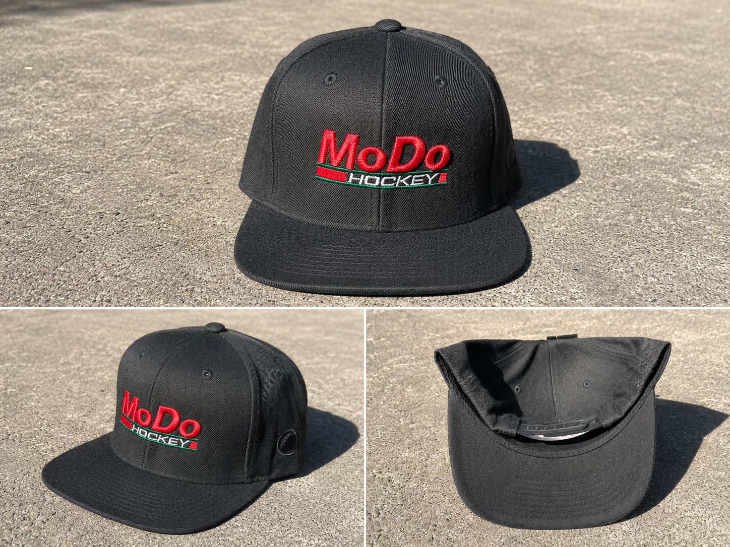 MoDo Kepa Flat Brim -94 Black Red Text