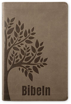 Bibel 2026 Slimline - Konstskinn brun
