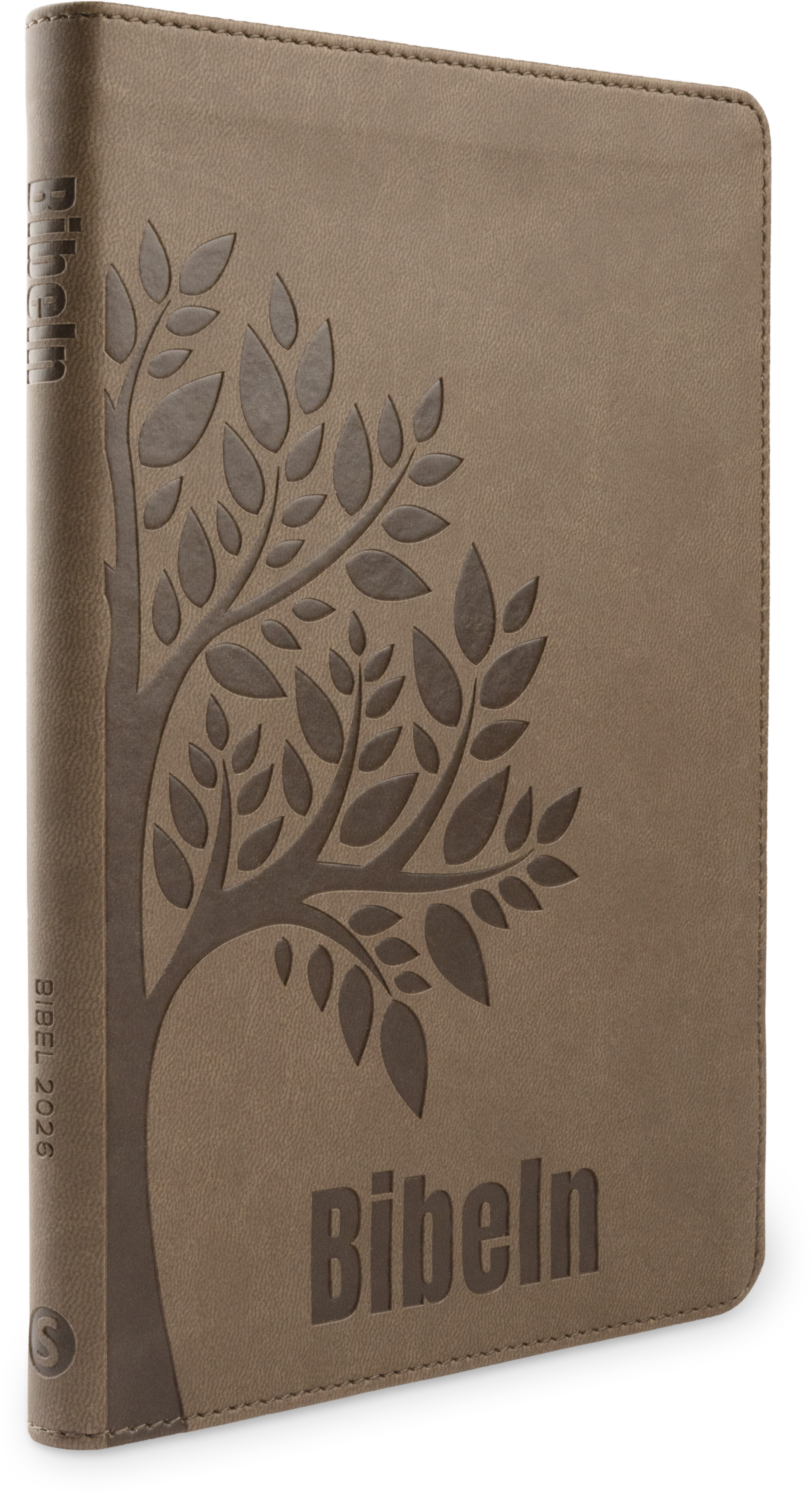Bibel 2026 Slimline - Konstskinn brun - 2