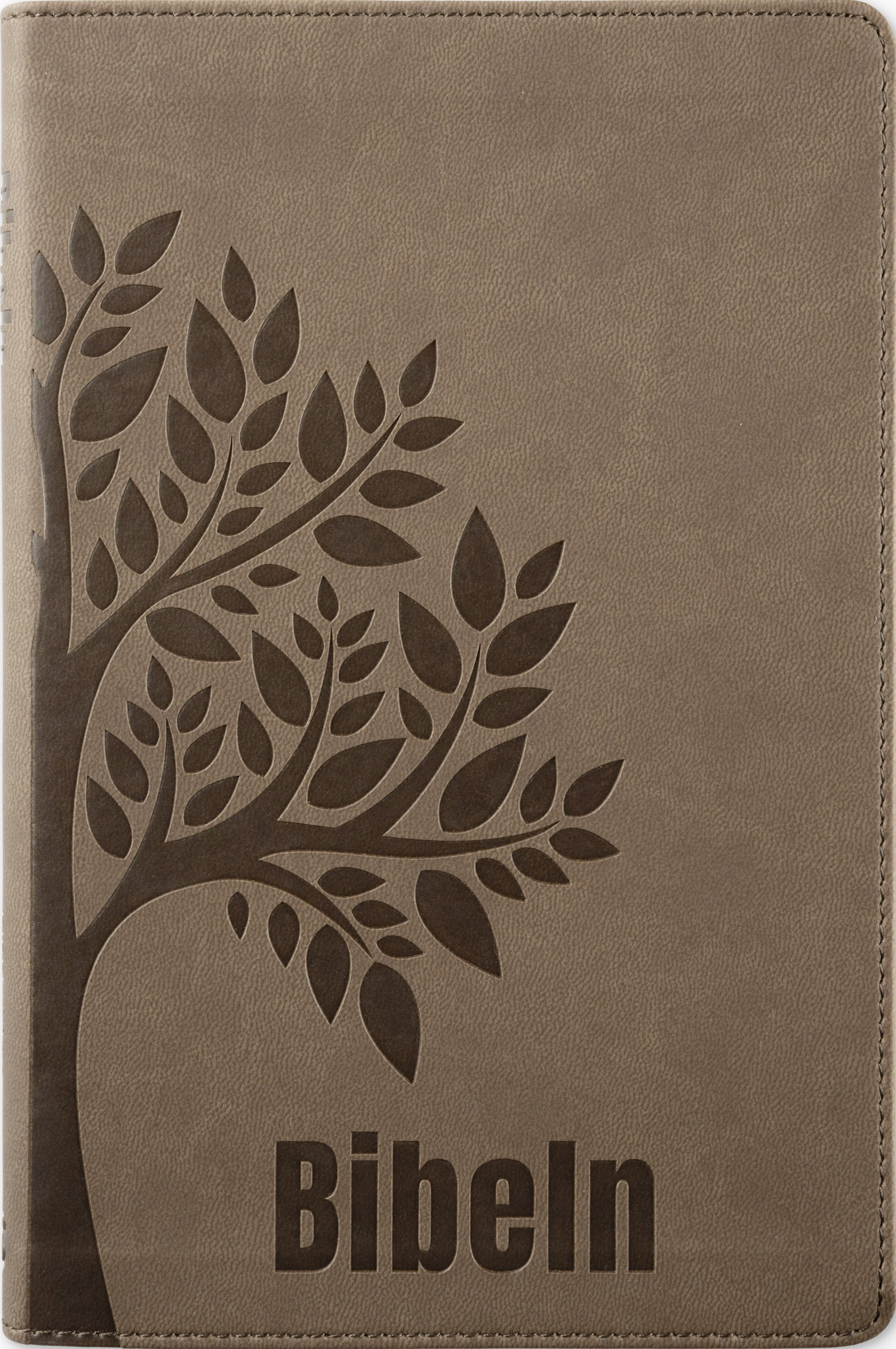 Bibel 2026 Slimline - Konstskinn brun