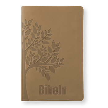 Bibel 2026 Slimline - Konstskinn ljusbrun