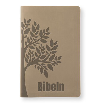 Bibel 2026 Slimline - Konstskinn ljusbrun