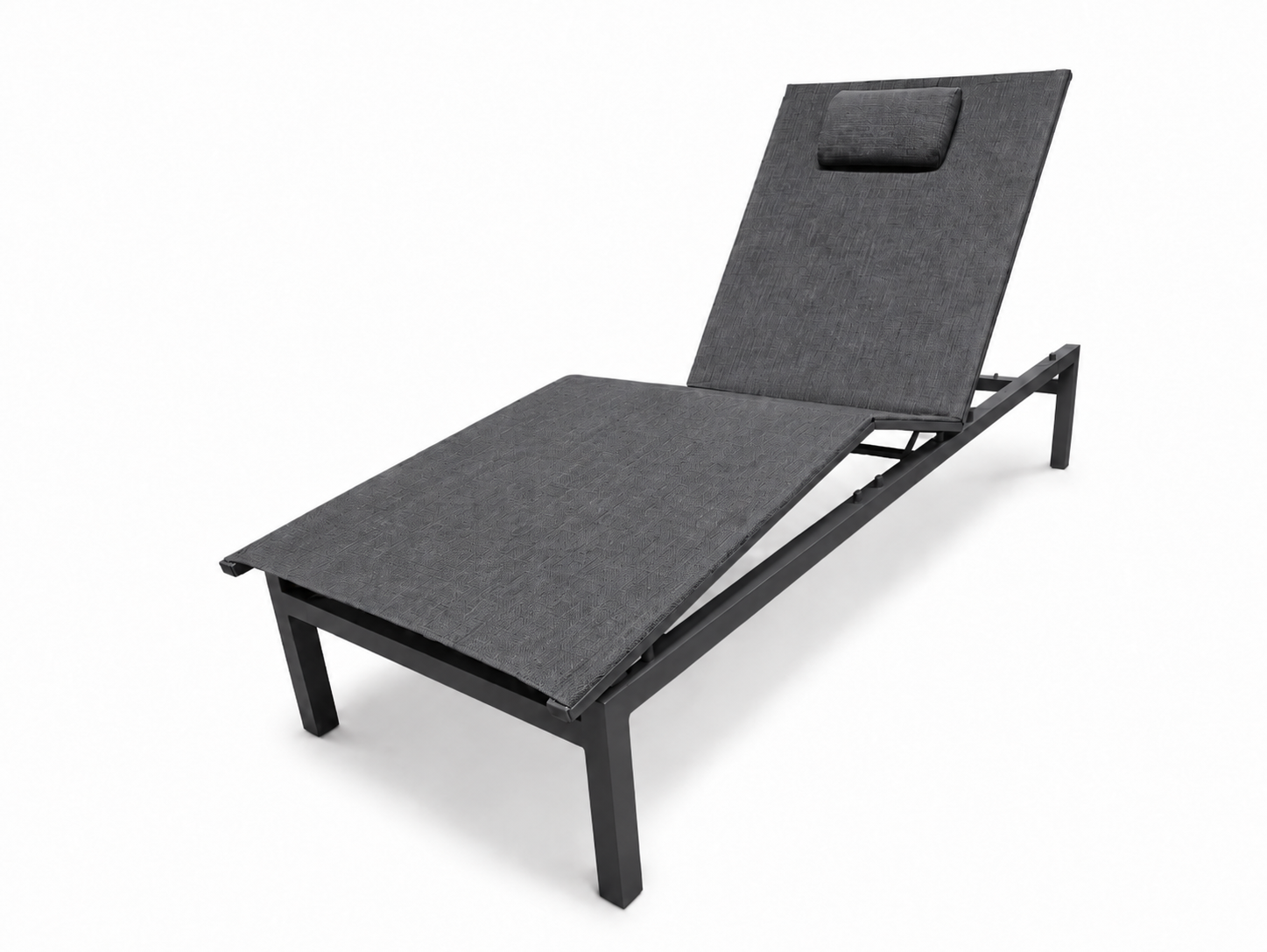 Skövde solvagn antracit med aluminiumstomme och sits i textilen