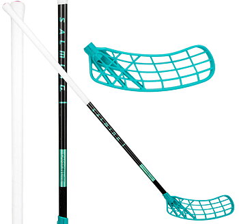 SALMING Q-Series Carbon Lite Trident Touch X 30 JR black/laguna blue