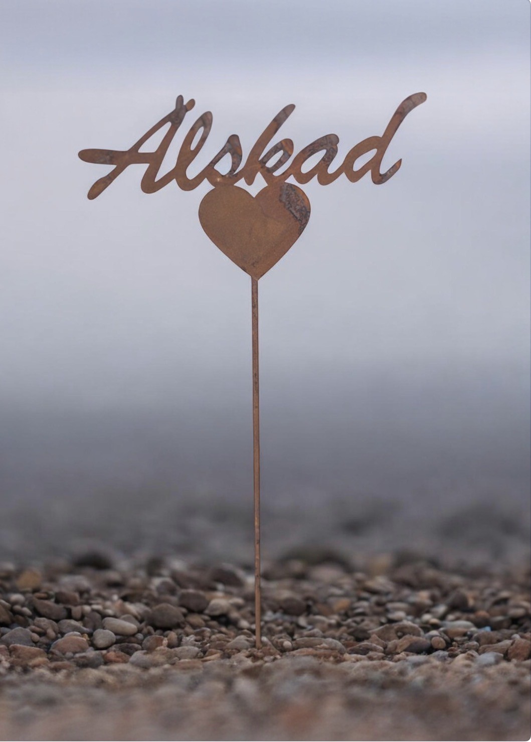 Heart on a stick – Beloved/Älskad – Grave decoration - 2