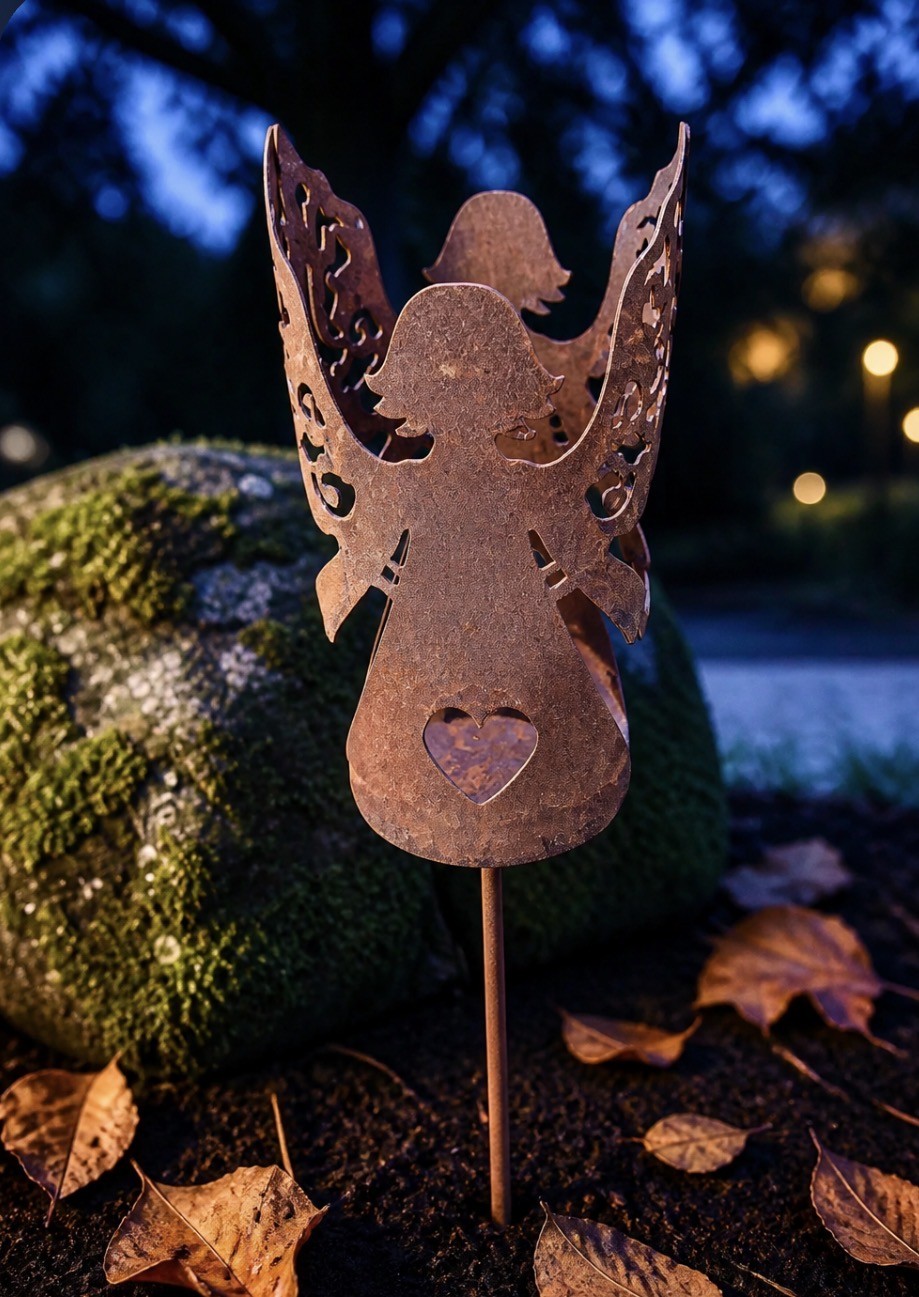 Candle holder – Angel grave candle holder without lid – Grave decoration - 2