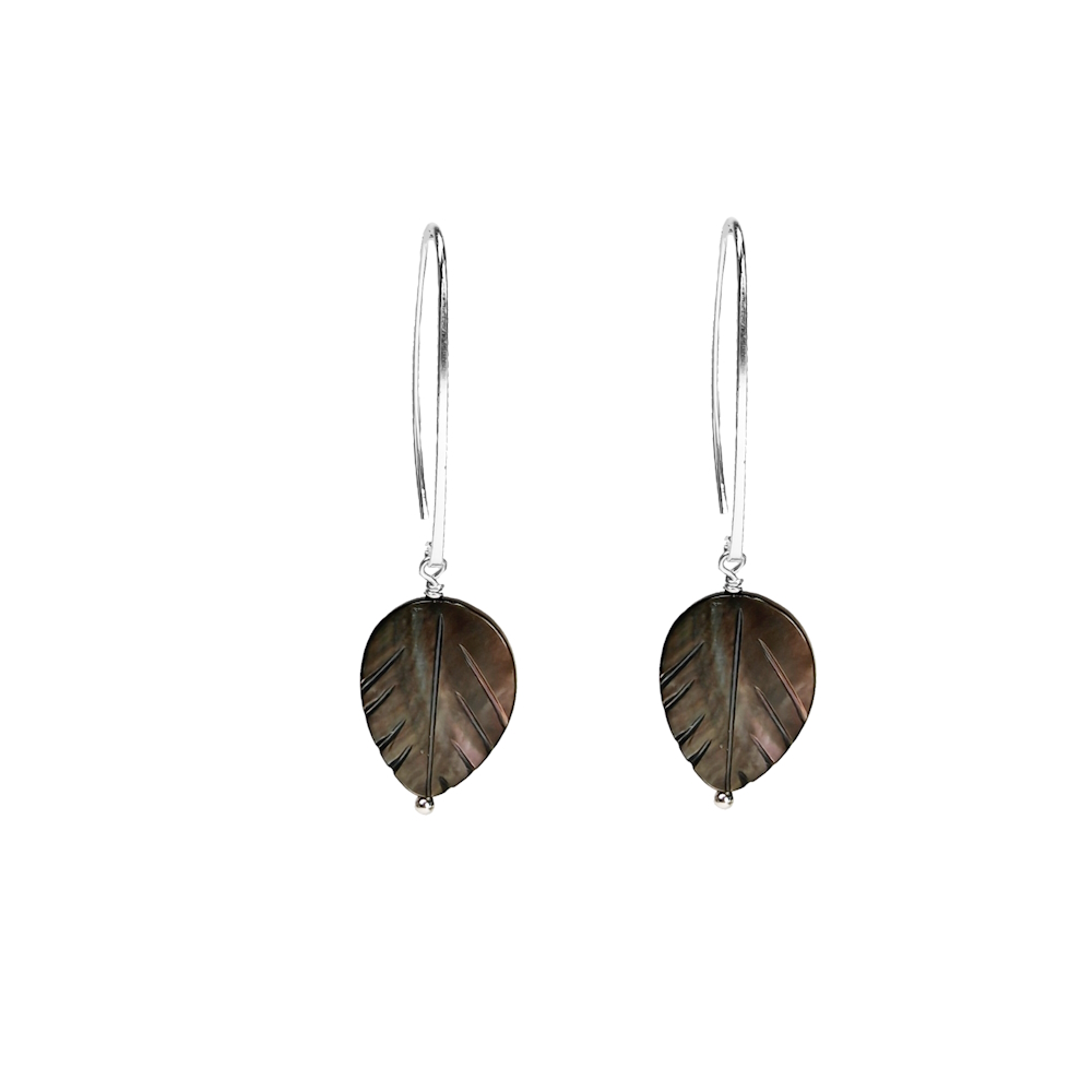 IAMLUND Leaf örhänge silver - 2