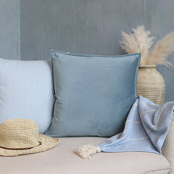 Kuddfodral Sammet Ocean 50x50cm