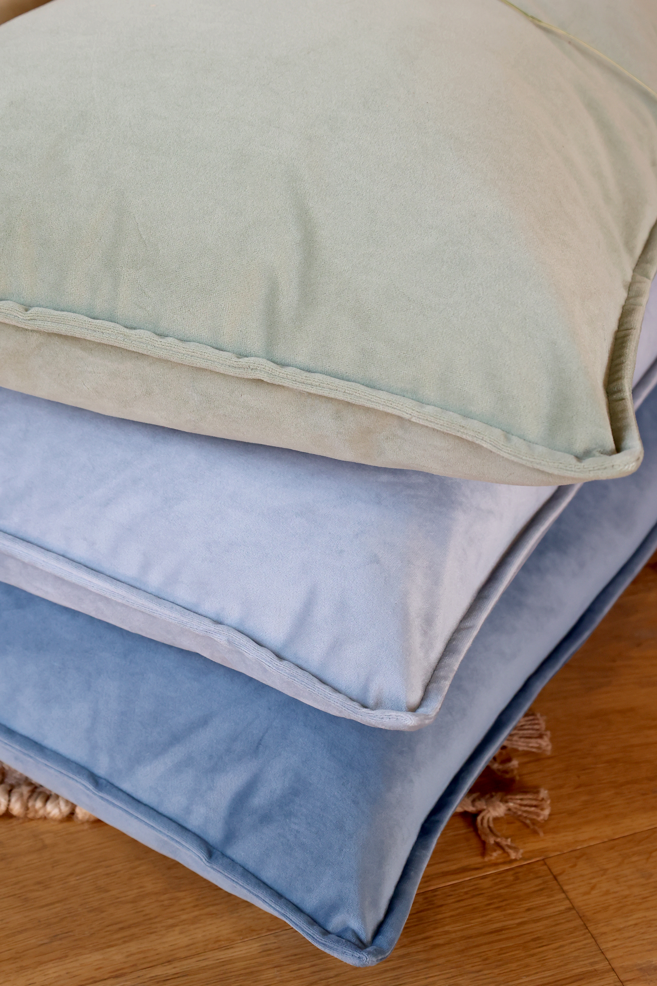 Kuddfodral Sammet Ocean 50x50cm - 4