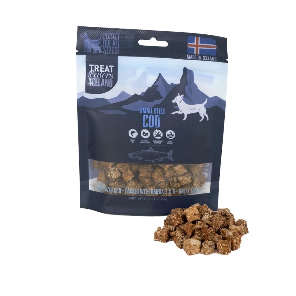 Treateaters Iceland small bites cod hundgodis av torsk monoprotein