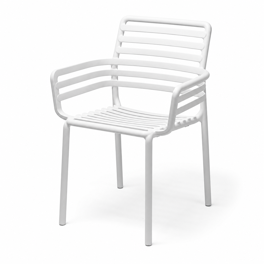 Doga Karmstol -Vit-Lagervara- Nardi Outdoor