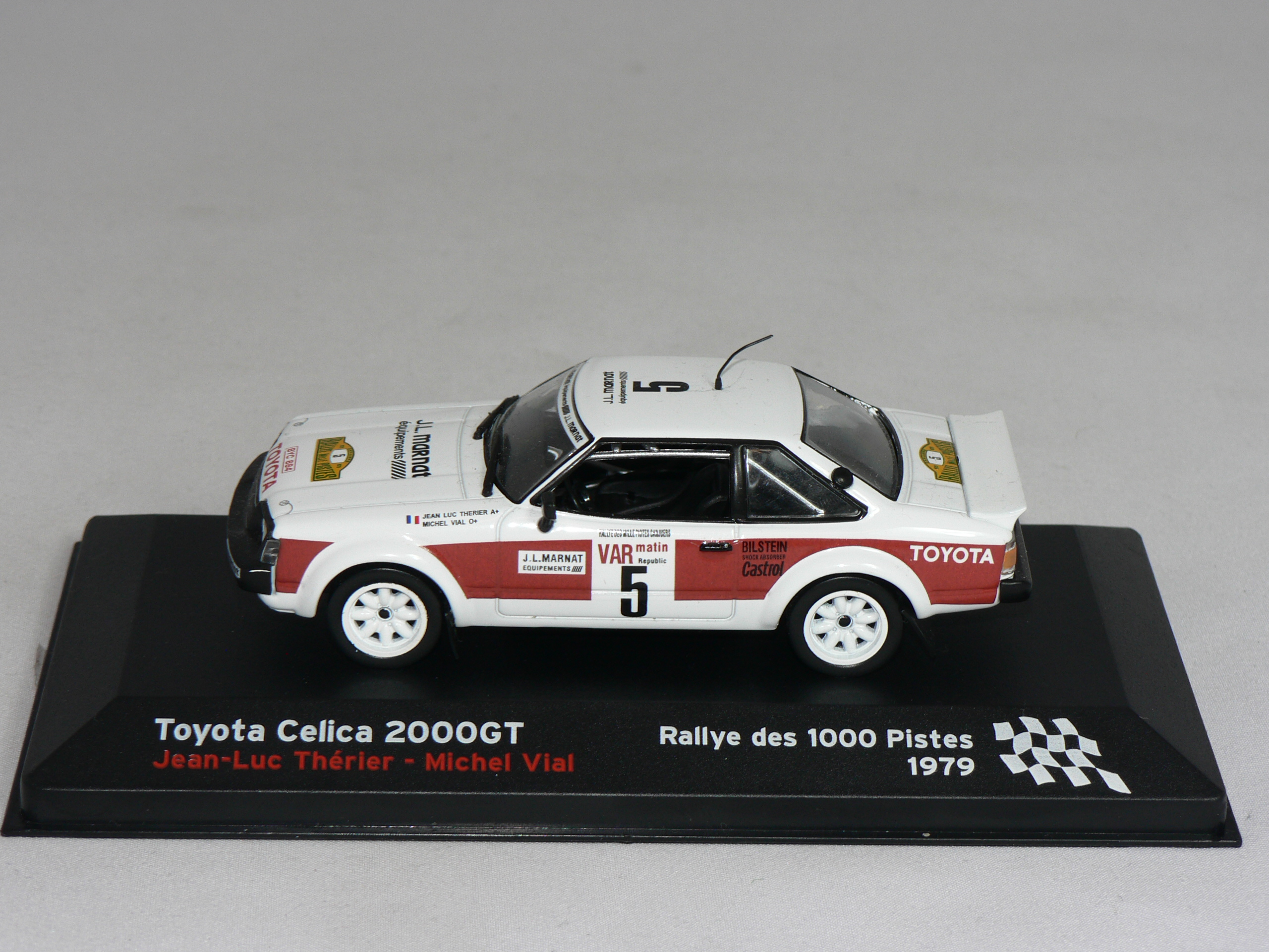 Toyota Celica  2000 GT #5  1979    J.L.Therier - M. Vial 1:43  Champion Rally Cars - 3
