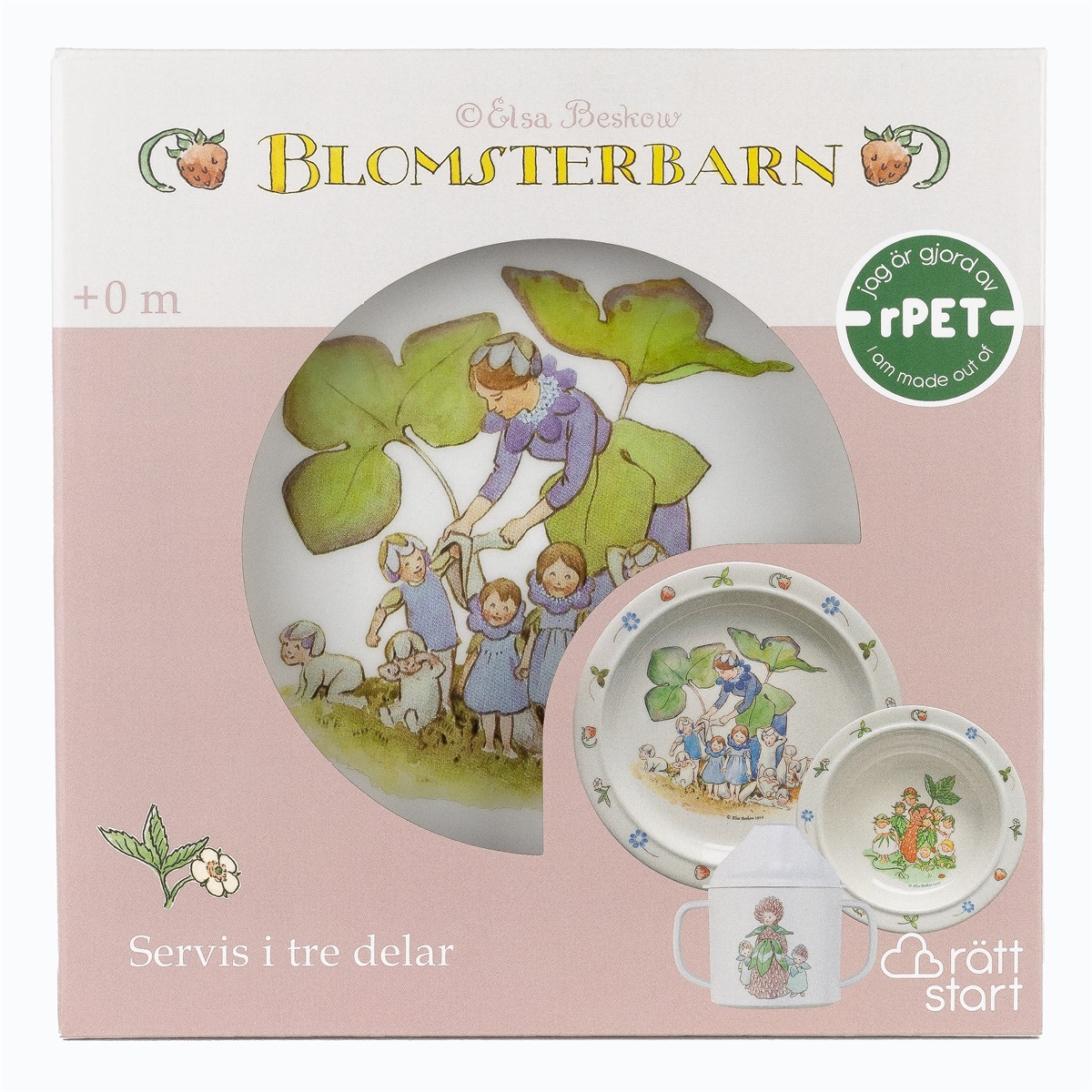 Blomsterbarn, Barnservis, 3-del - 2