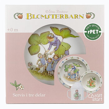 Blomsterbarn, Barnservis, 3-del