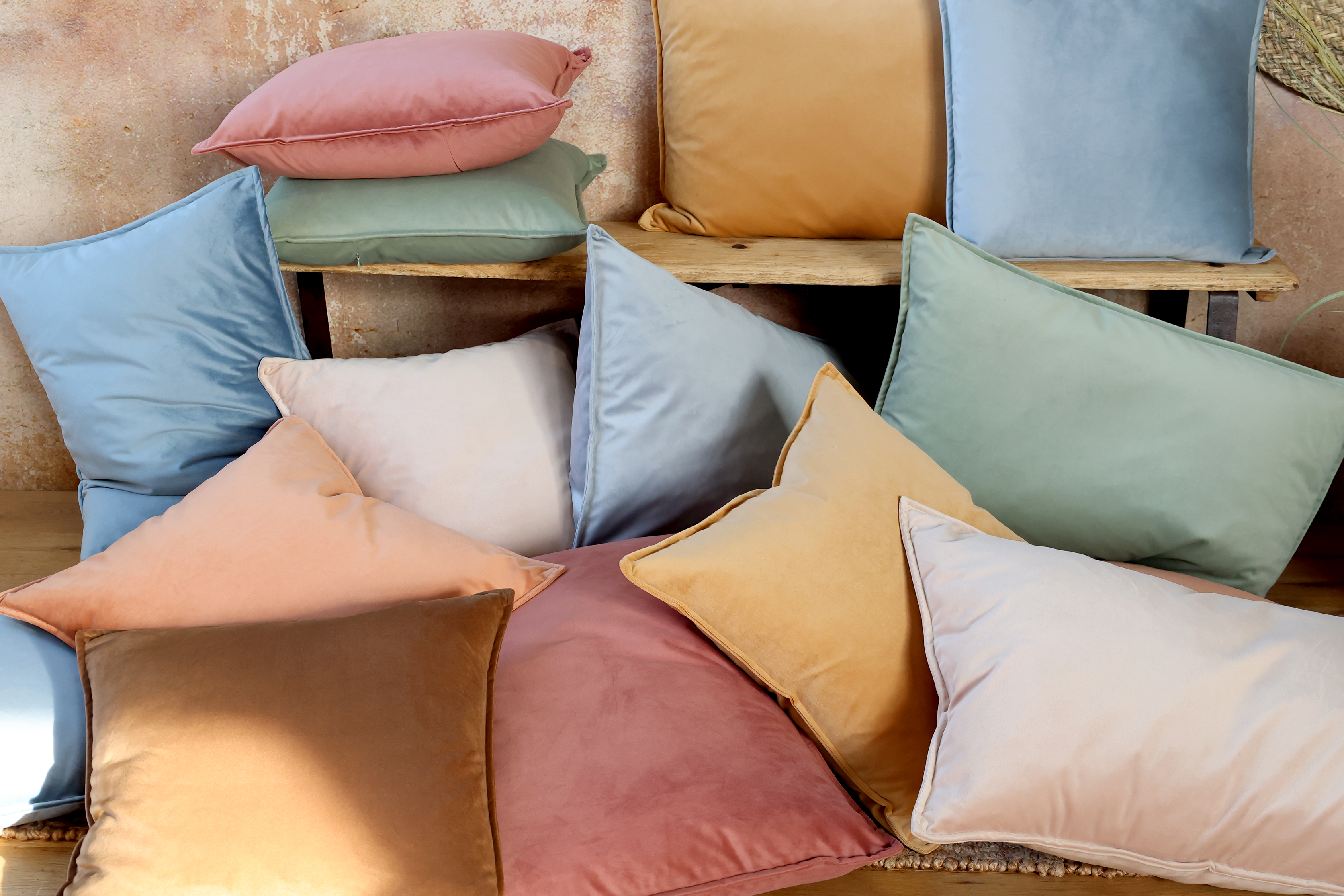 Kuddfodral Sammet Ocean 50x70cm - 4