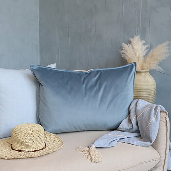 Kuddfodral Sammet Ocean 50x70cm