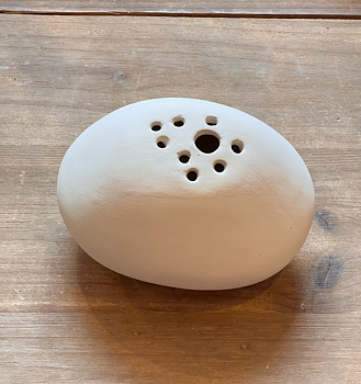 Stone Vas Vit Mellan Ø13cm