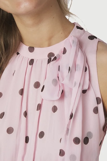 Neo Noir  - Marli Big Dot Dress Light Pink - 3
