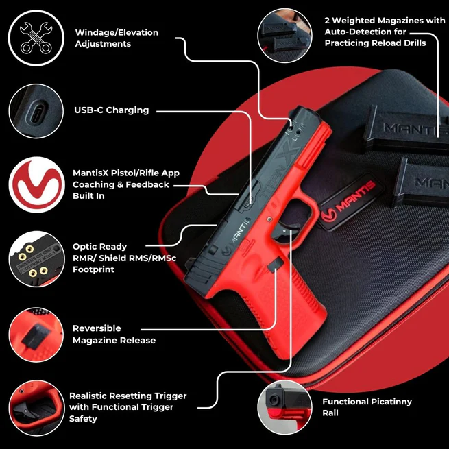Mantis TitanX Smart Laser Training Pistol - Glock 17 - 3