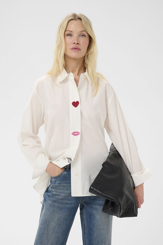 Odette shirt spring gardenia