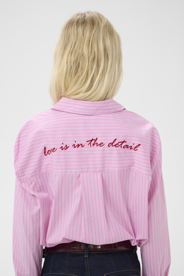Ebony shirt pink stripe - 2