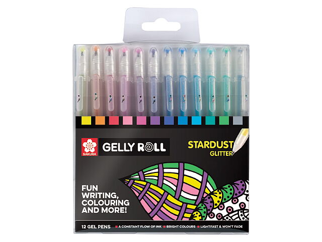 Sakura Gelly Roll Stardust pennset 12-pack/ Gelly Roll Stardust set 12