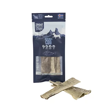 Treateaters Iceland cod skin rolls dog treat