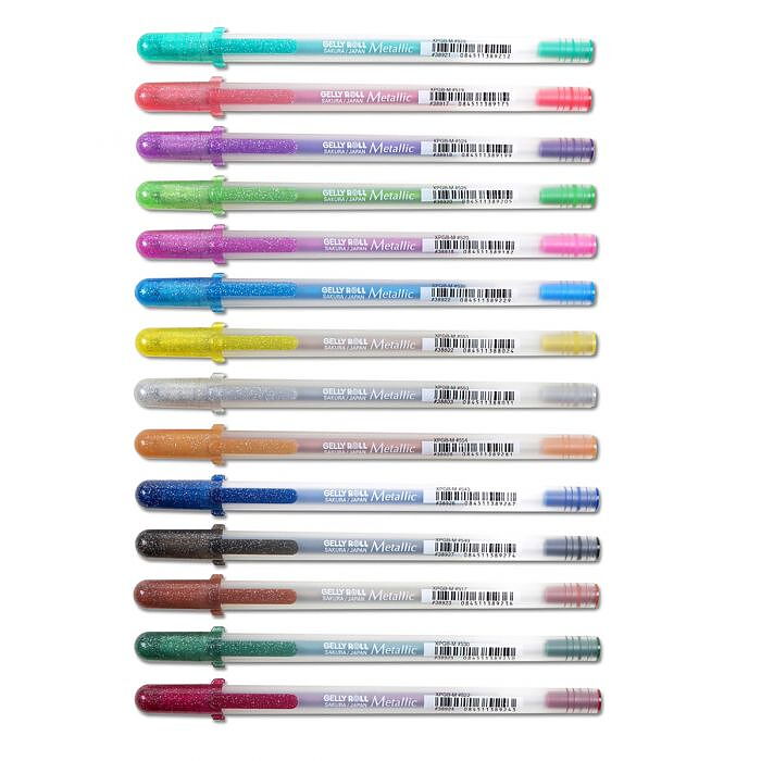 Sakura Metallic gelpennor 12-pack / Metallic Set 12 Gel Pens - 3