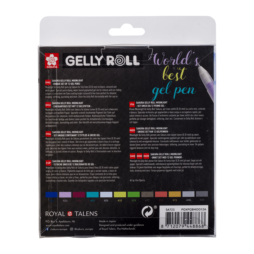Sakura Gelly Roll Moonlight 06 Cosmos pennset 12-pack /Unique collection of 12 Gelly Rolls Moonlight 06 Cosmos - 3