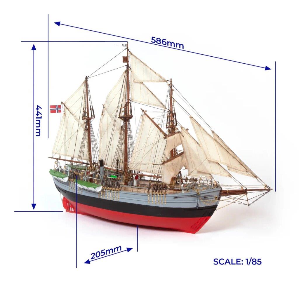 OcCre Fram 1/85 Expeditionsfartyg 586mm