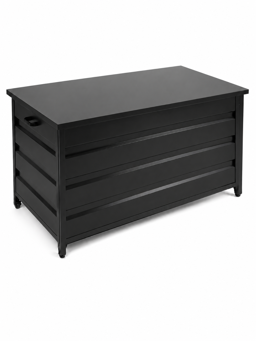 Dynbox antracit 160x82 cm i aluminium för förvaring av dynor