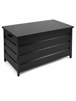 Dynbox antracit 160x82 cm i aluminium för förvaring av dynor