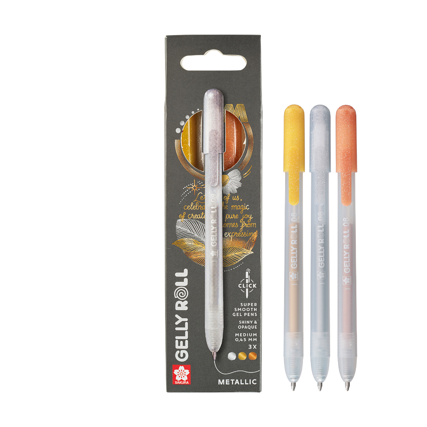 Sakura Gelly Roll Metallic pennset 3-pack /Gelly Roll Metallic Set 3 B