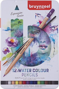 Bruynzeel Expression Aquarel 12 / Bruynzeel Expression akvarellpennor 12-pack