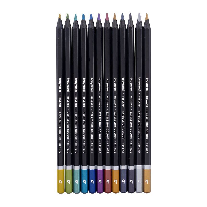 Bruynzeel Expression Colour 12 Metall / Bruynzeel Expression metalliska färgpennor 12-pack - 2