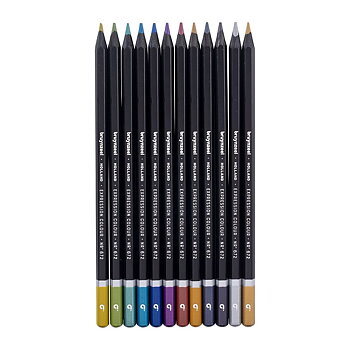 Bruynzeel Expression Colour 12 Metall / Bruynzeel Expression metalliska färgpennor 12-pack