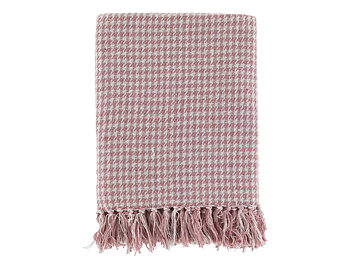 Pläd Stickad Raspberry 150x130cm 