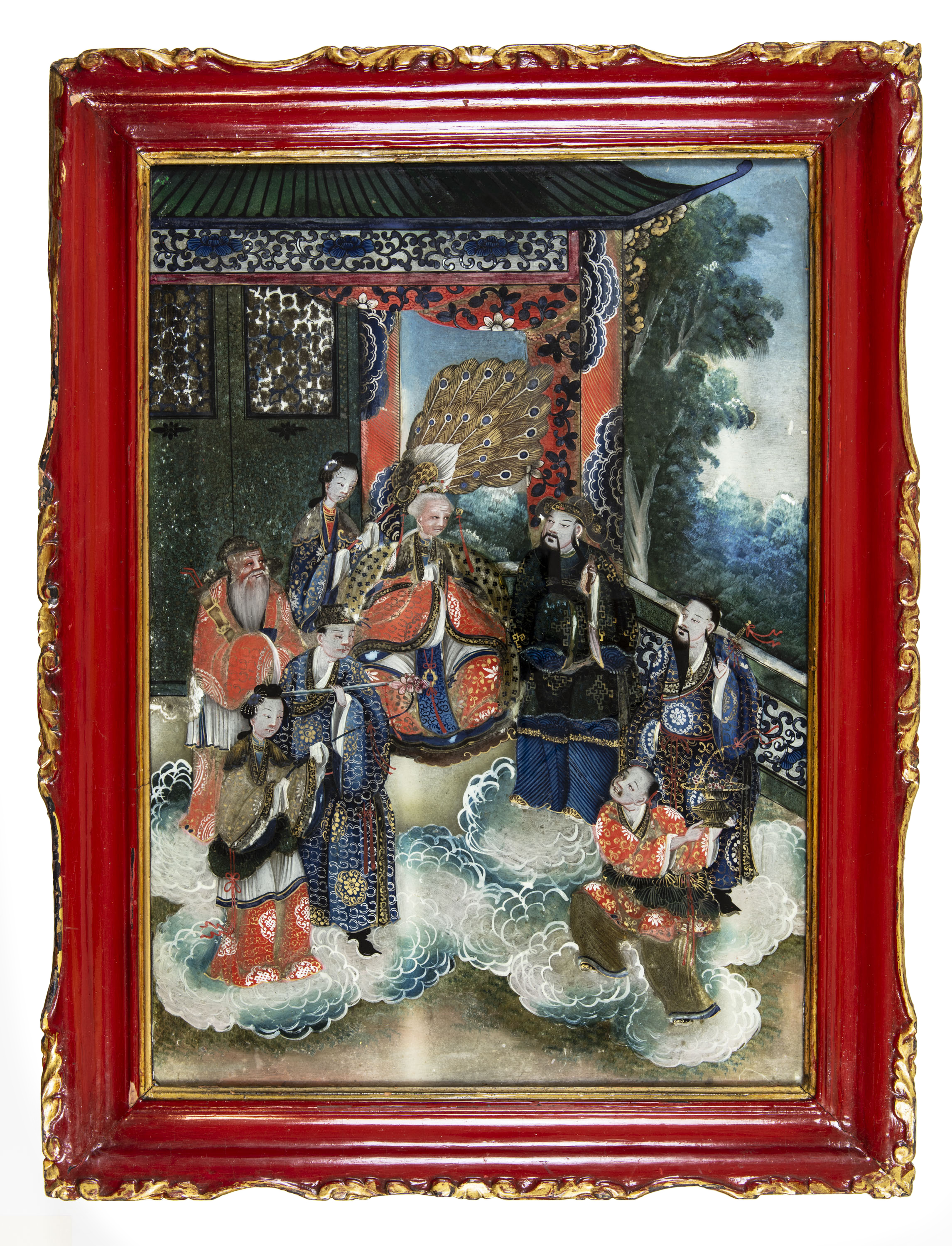 Kinesisk glasmålning - Qing-dynastin -  1800-tal