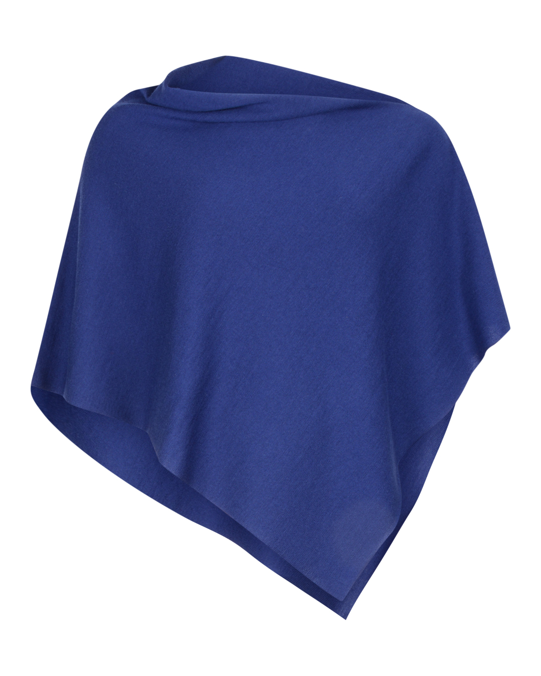 Poncho Paris french blue mörk kornblå