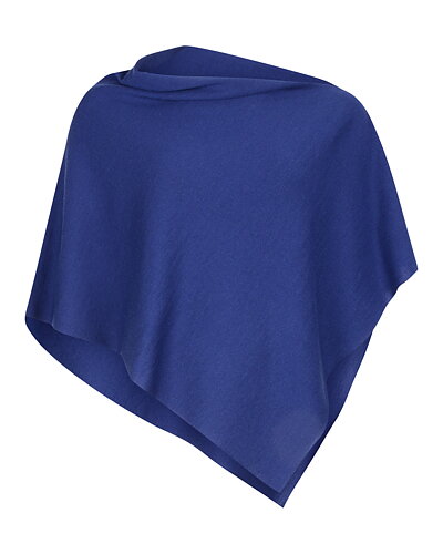 Poncho Paris french blue mörk kornblå