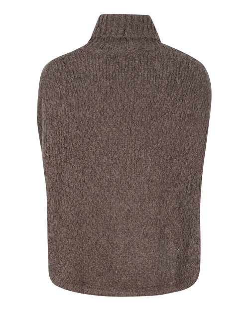 Poncho Paz med polo mörkbrun - 3