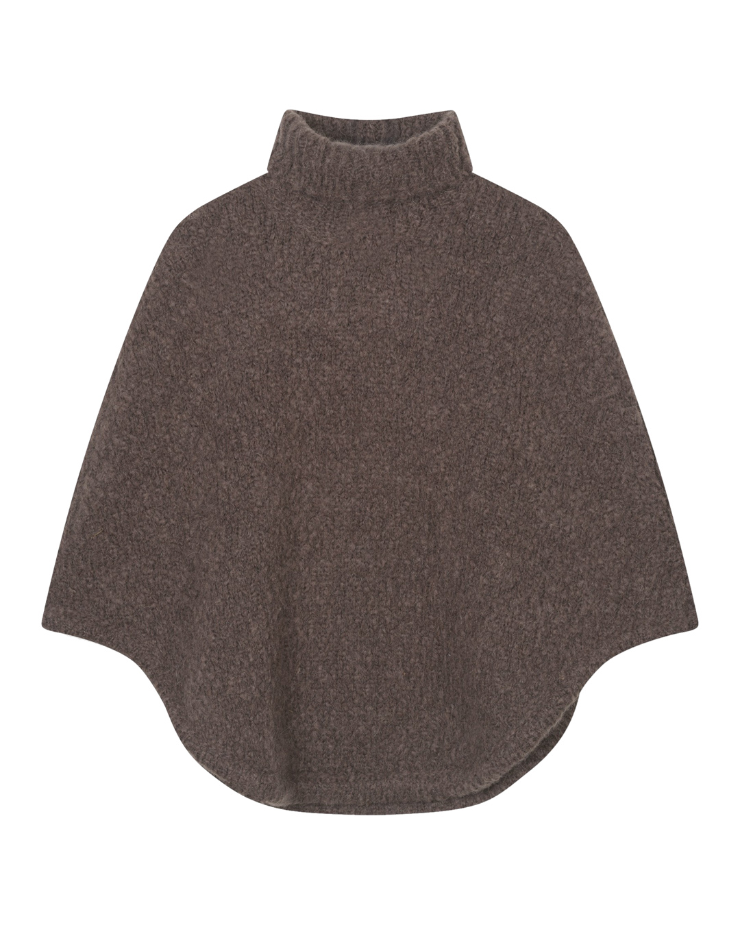 Poncho Paz med polo mörkbrun