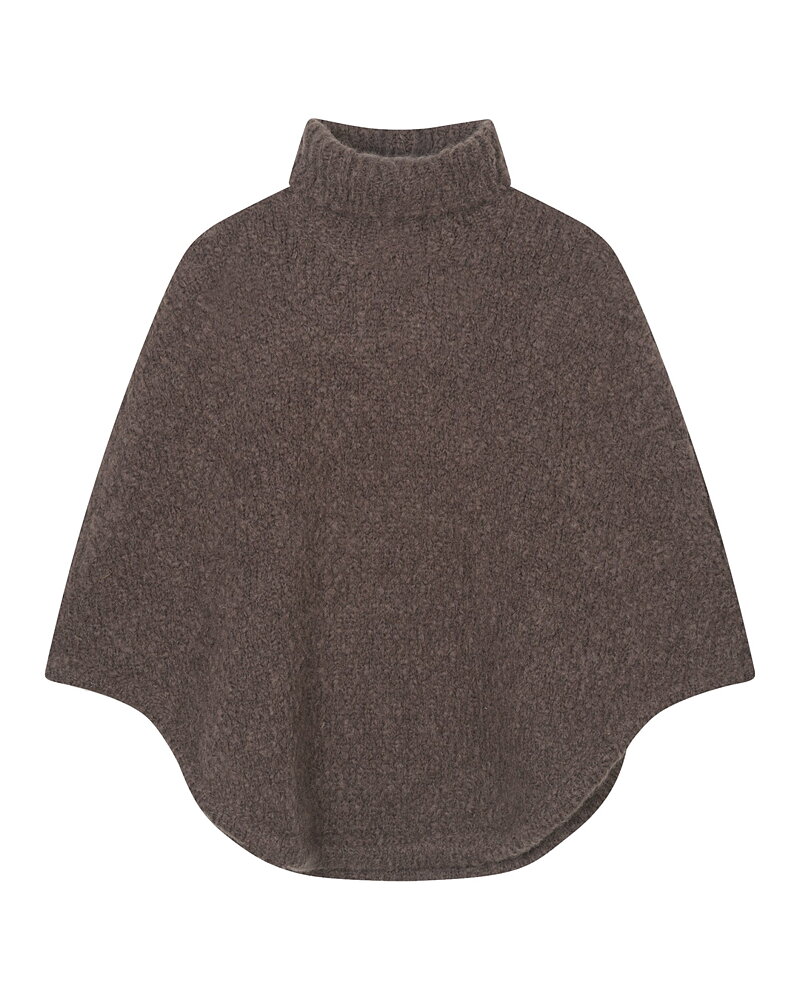 Poncho Paz med polo mörkbrun
