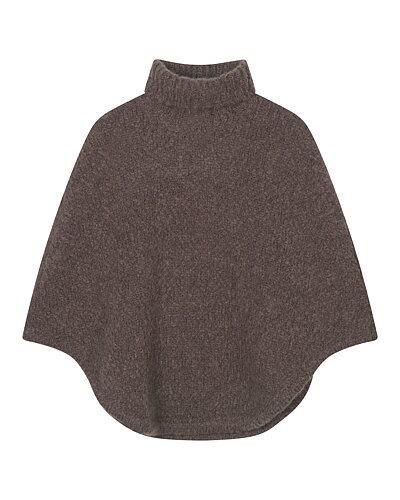 Poncho Paz med polo mörkbrun