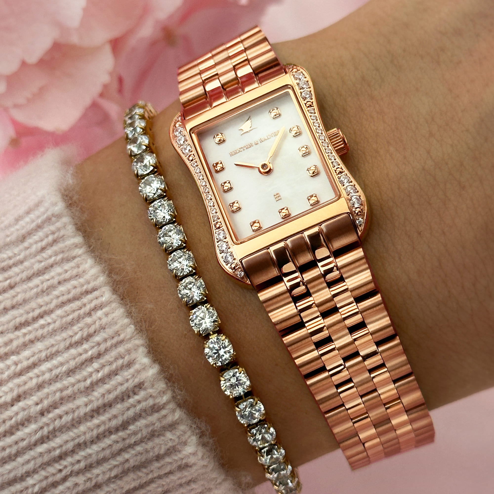 H&B Cronvas, Rose Gold & Pearl - 10