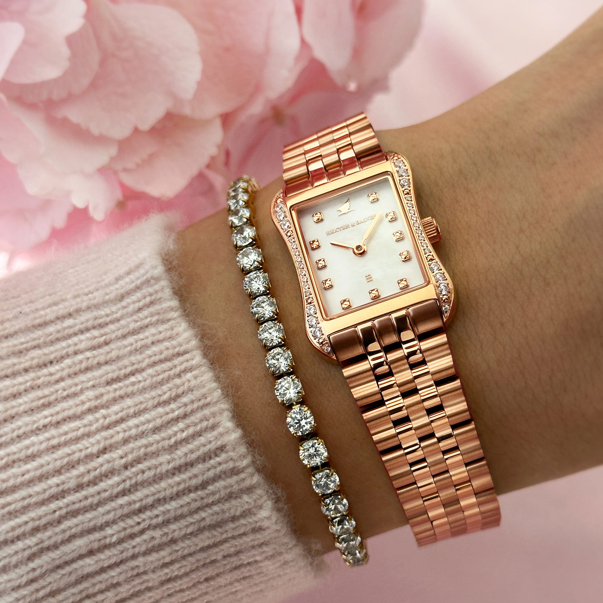 H&B Cronvas, Rose Gold & Pearl - 3