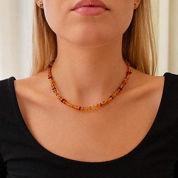 IAMLUND Amy Multi  Bärnstenshalsband 